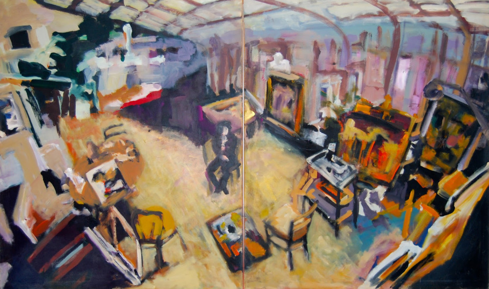 The Artist in his Atelier, Diptychon